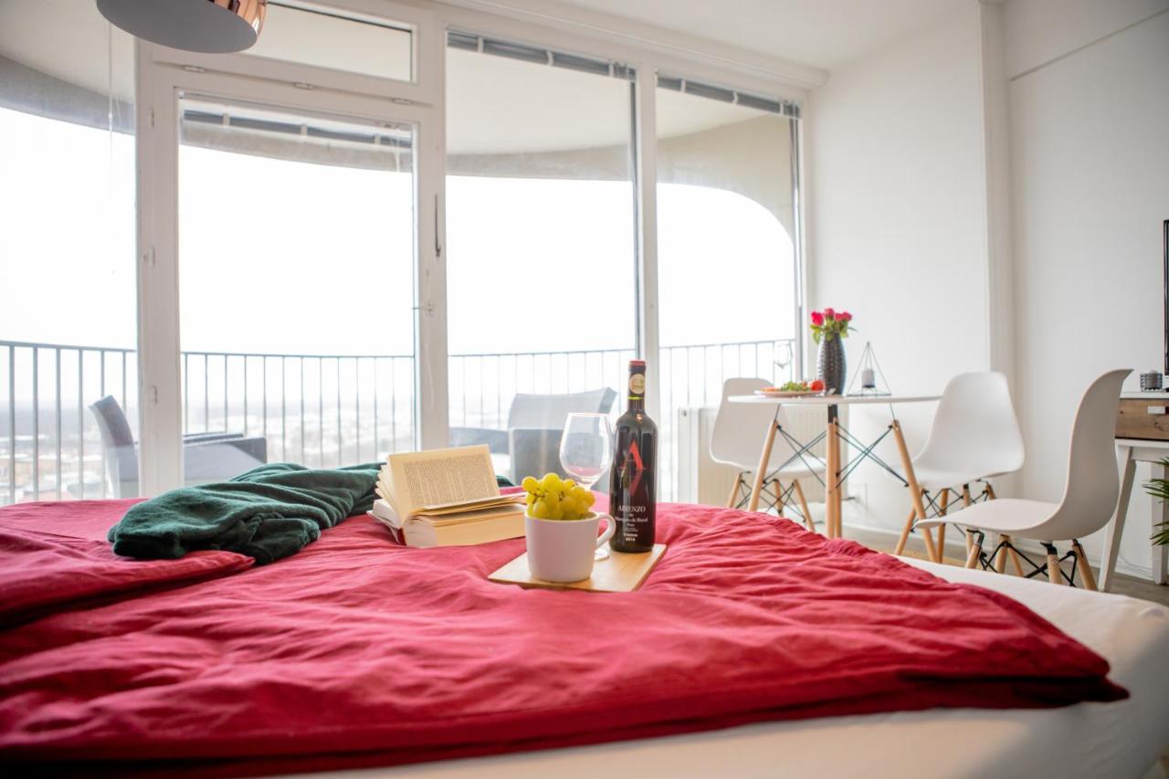 Modernes Apartment Mit Tollem Blick Ueber Die Stadt 아우크스부르크 외부 사진